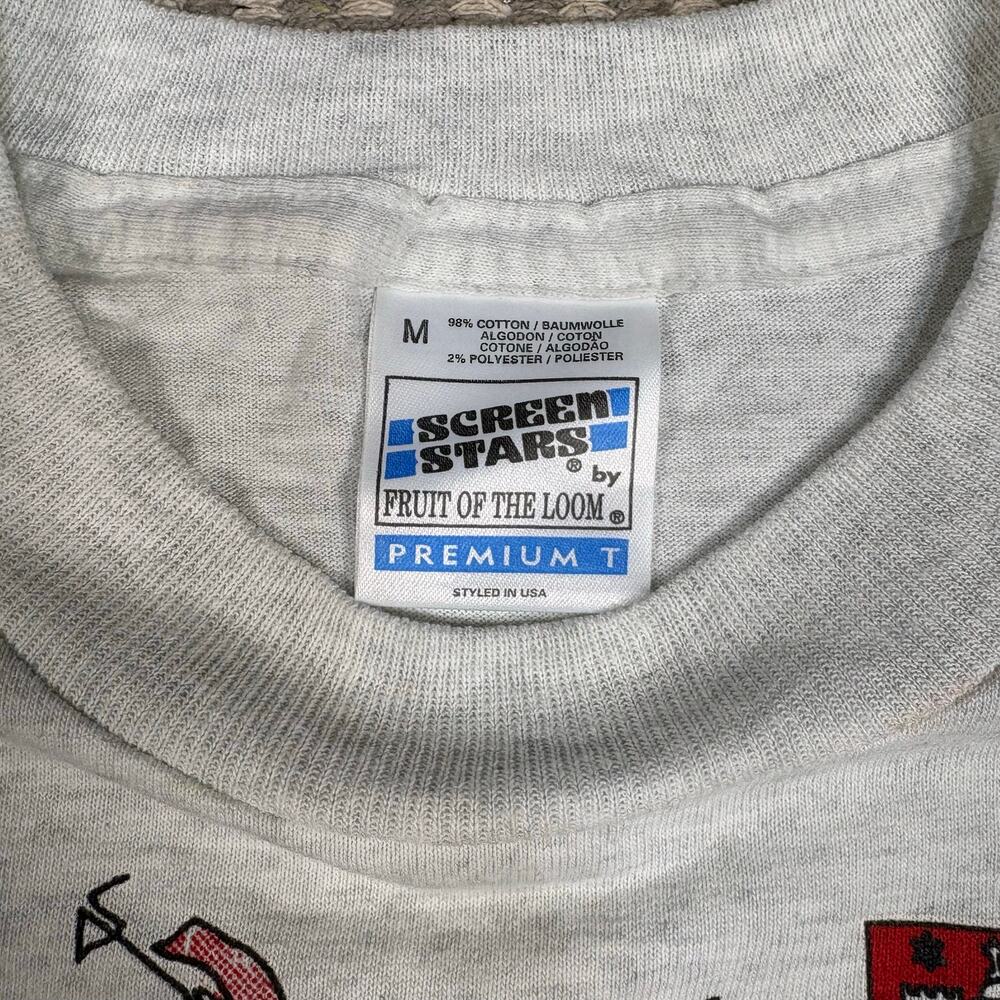 Vintage 90s Screen Stars Germany Map Souvenir‎ T-Shirt Sz M Single Stitch - Picture 6 of 6